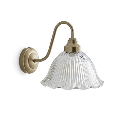 Wandleuchte Iloa, Rillenglas und Eisen mit Messing-Finish LA REDOUTE INTERIEURS