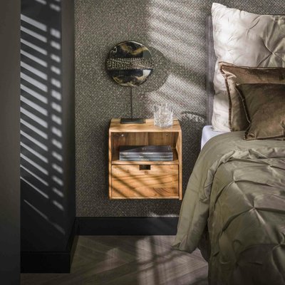 Table de chevet cube en bois d'acacia (lot de 2) MELBOURNE PIER IMPORT