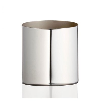 Porte Brosse à Dents Verre Rond en Inox Brillant WADIGA