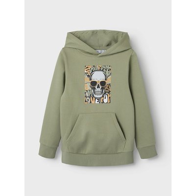 Kapuzen-Sweatshirt mit Totenkopf-Print NAME IT