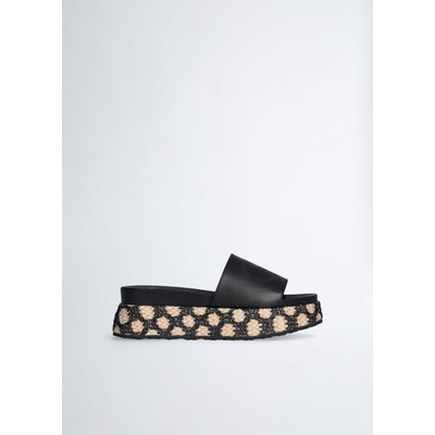 Chaussons compensés en raphia LIU JO