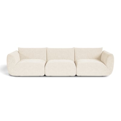 Canapé modulable 5 places en velours chenillé NOOMA SIA HOME