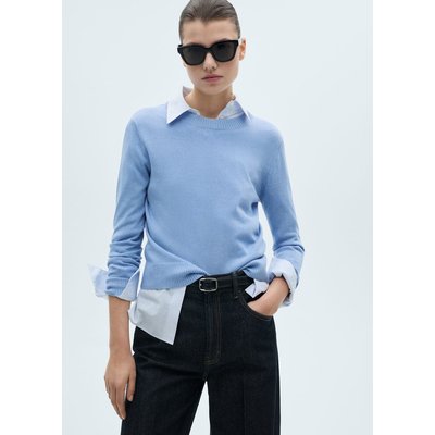 Pull maille lin mélangé MANGO