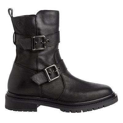 Boots motardes en cuir TAMARIS