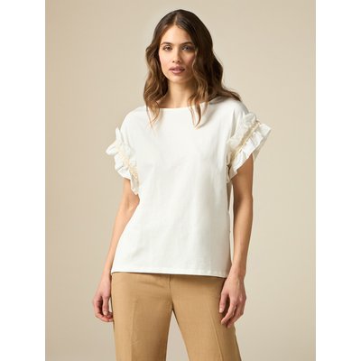 T-shirt avec ruches en popeline OLTRE