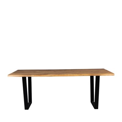 Table à manger 8 personnes en bois et métal - Aka DUTCHBONE