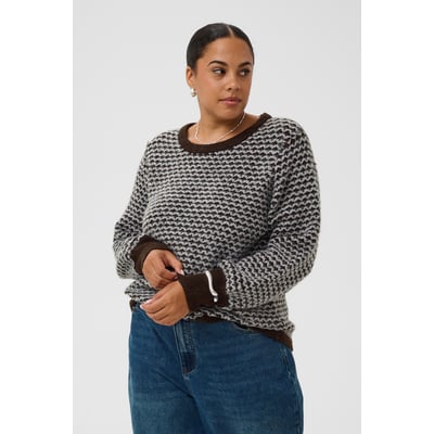 Pullover tricoté KAFFE CURVE