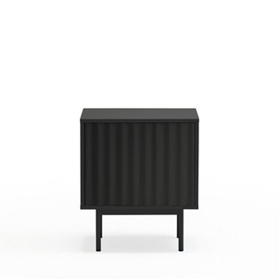 Table de chevet 1 porte 2 tiroirs en bois- SIERRA TEULAT
