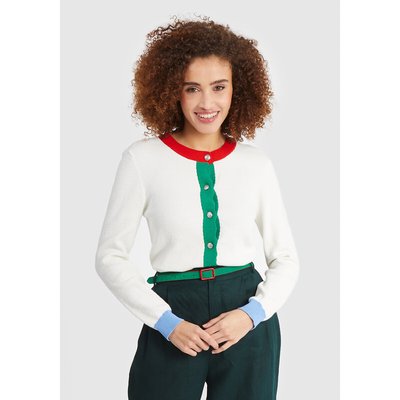 Langärmeliger Cardigan mit Rundhals ICODE