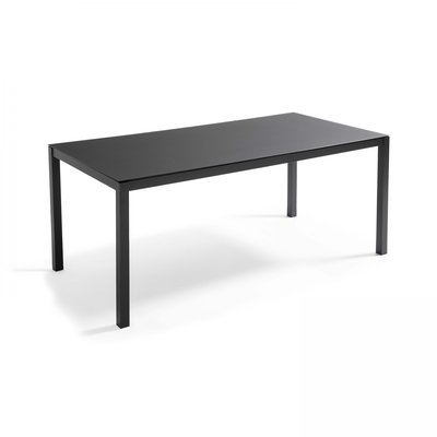 Table de jardin en alu plateau verre 8 places, AJACCIO OVIALA