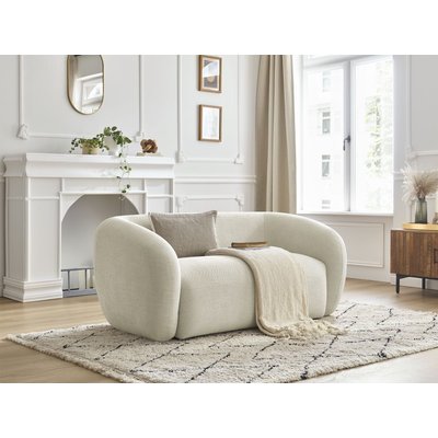 Canapé droit fixe 2 places en tissu lisse, CELINE BOBOCHIC
