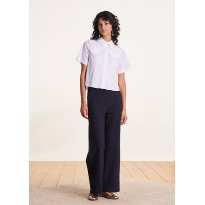 Pantalon large en jersey LA FEE MARABOUTEE