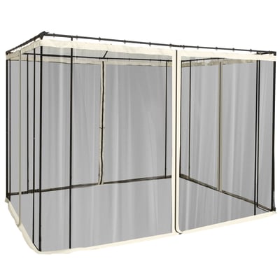 Moustiquaires pour gazebos Nylon Noir OUTSUNNY