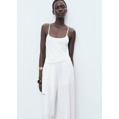 Combinaison lyocell ceinture MANGO