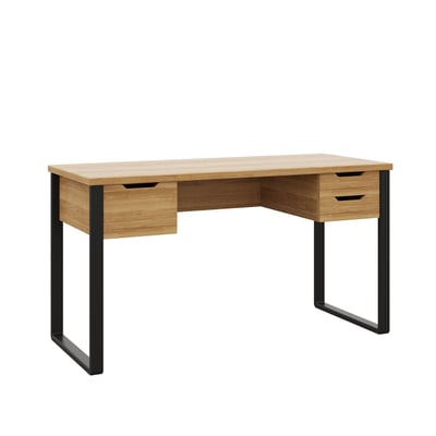 Bureau avec 3 tiroirs style industriel, JOREA MEUBLES COSY