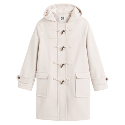 Duffle-coat mi-long à capuche LA REDOUTE COLLECTIONS