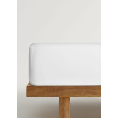 Drap-housse percale de coton 500 fils lit 180 cm MANGO HOME