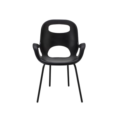 Chaise avec accoudoirs empilable Oh UMBRA