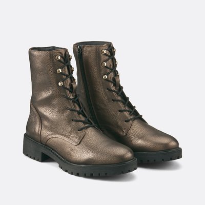 Boots en cuir lacées Hoara, respirant GEOX
