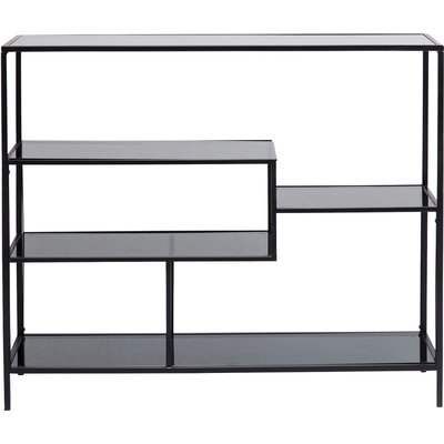 Étagère en verre et acier 100x115cm, LOFT KARE DESIGN