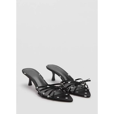 Sandales à talons détail nœud MANGO