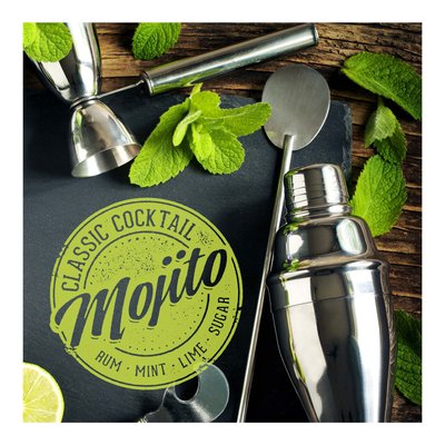 Lot de 20 serviettes papier mojito DOUCEUR D'INTÉRIEUR