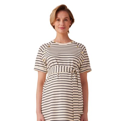 Robe grossesse rayée en molleton ENVIE DE FRAISE