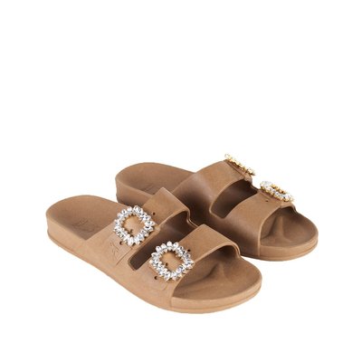 Mules doubles brides bijoux Barra CACATOES
