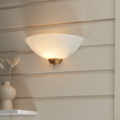 Willow 1 Wall Light in Brushed Aged Brass SO'HOME