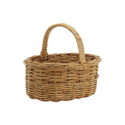 Panier ovale en poelet marron AUBRY GASPARD