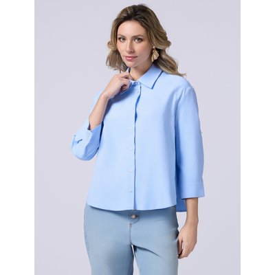 Camicia realizzata in tessuto misto cotone OLTRE