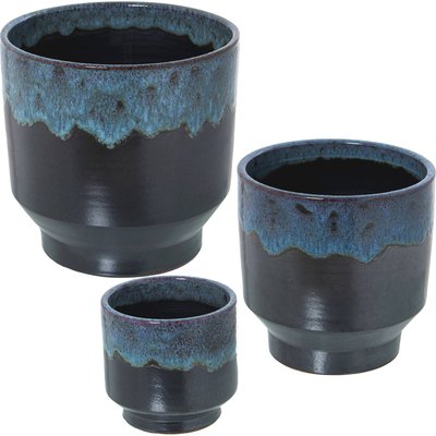 Cache-pots en céramique (lot de 3) RECOLLECTION