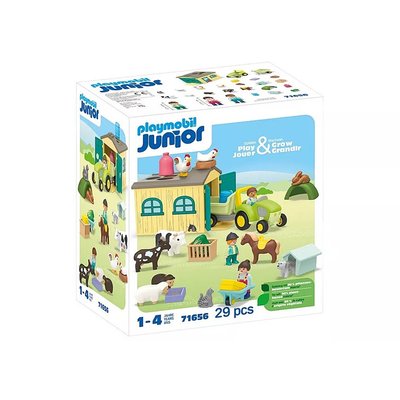 Junior Ferme avec tracteur et animaux PLAYMOBIL