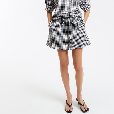 Short à carreaux vichy, taille élastiquée LA REDOUTE COLLECTIONS