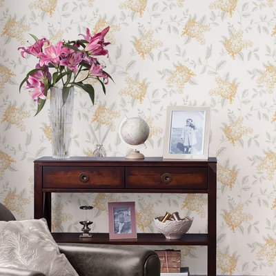 Papier peint Fleur de lilas Portland LAURA ASHLEY