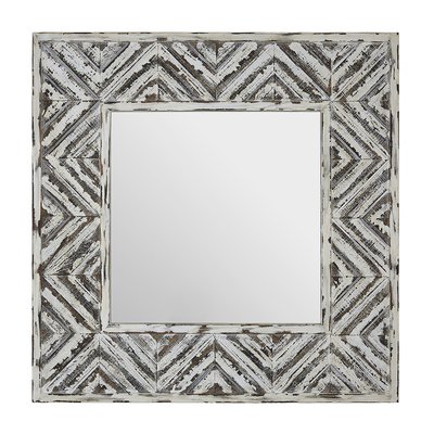 89cm Wall Mirror in Fir Wood Frame SO'HOME