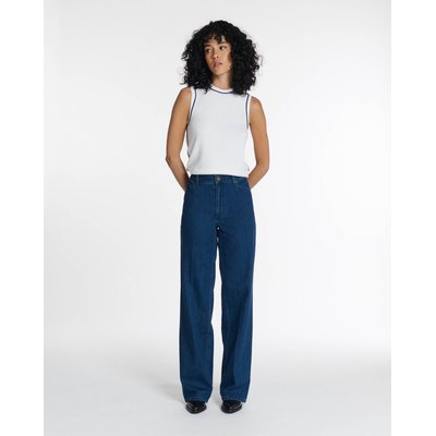 Jeans droit large taille moyenne long LABDIP