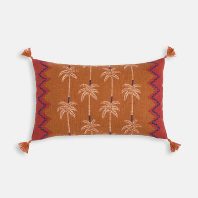 Housse de coussin, 80% coton, 20% lin, rectangulaire, TINARI LA REDOUTE INTERIEURS
