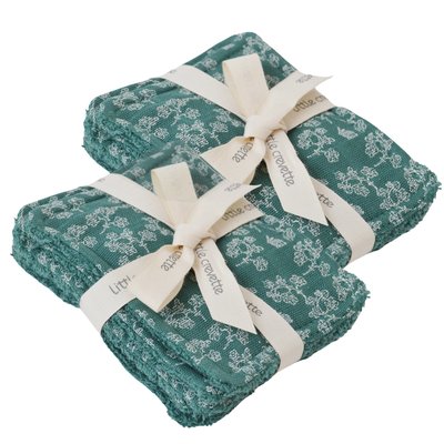 Lot de 12 lingettes lavables coton bio MAHE LITTLE CREVETTE