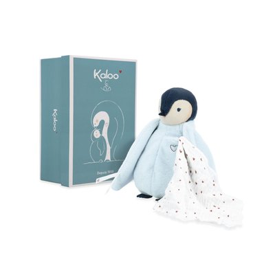 Complices - peluche à bisous manchot - bleu - 20cm KALOO