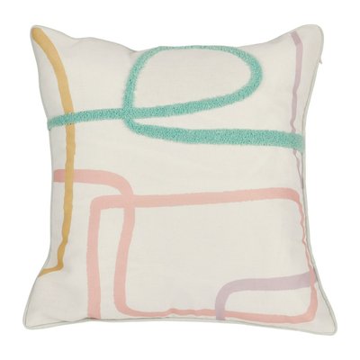 Housse de coussin   brodé Zig zag DECORATIE