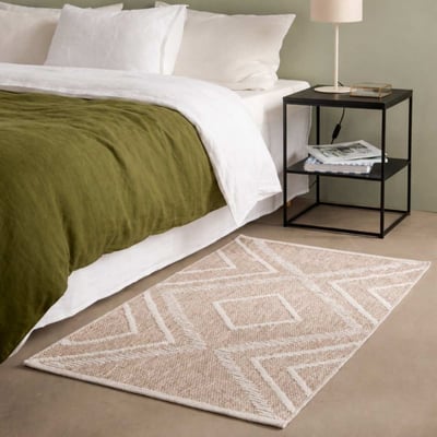 Tapis descente de lit polypropylène tissé 110x60cm ORNAMI