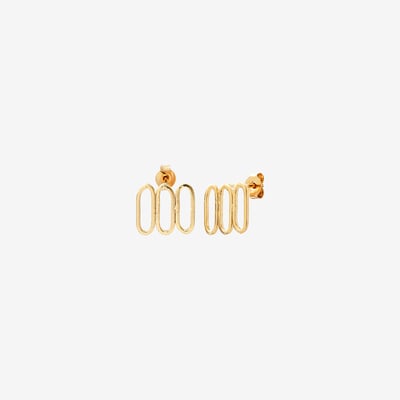 Boucles d'oreilles dorées - janis CAROLINE NAJMAN