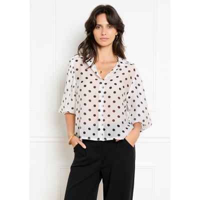 Chemise à pois manches volume LOLALIZA
