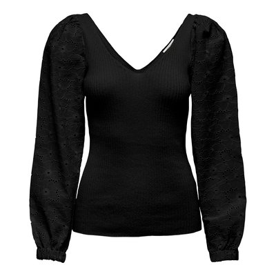 Pull coton col v ONLY