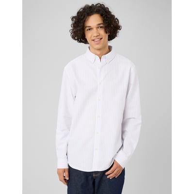 Chemise oxford rayée BZB