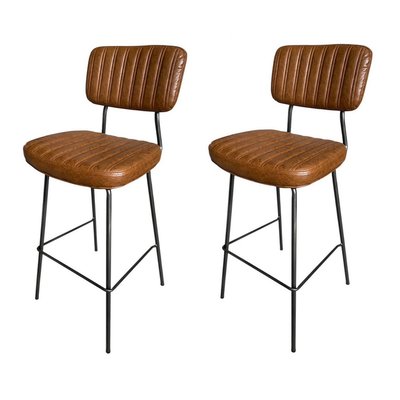 Lot de 2 tabourets de bar confortables - ARIZONA MATHI DESIGN