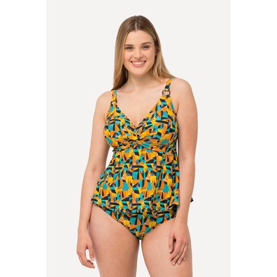 Tankini, imprimé abstrait, bonnets souples ULLA POPKEN