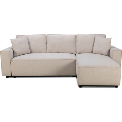 Canapé d'angle convertible 4 places en tissu - THEA HOMIFAB