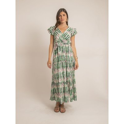 Robe Longue Cache-coeur Tie And Dye Igaya DONA LISA